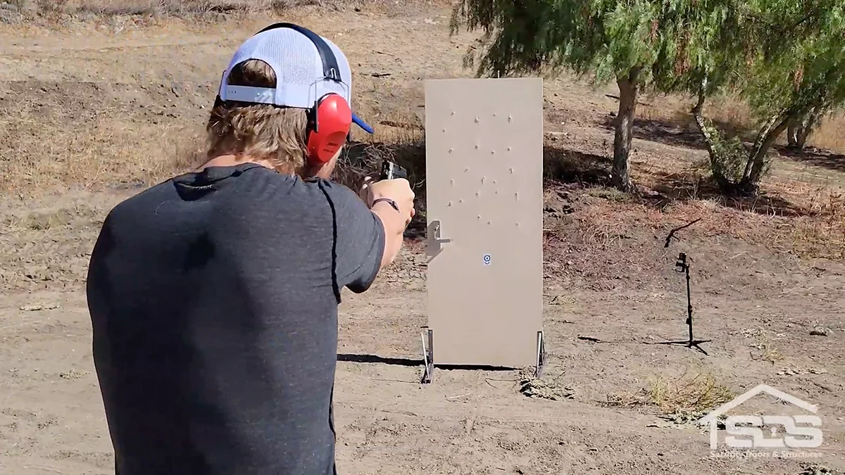Garrison residential security door ballistic field testing